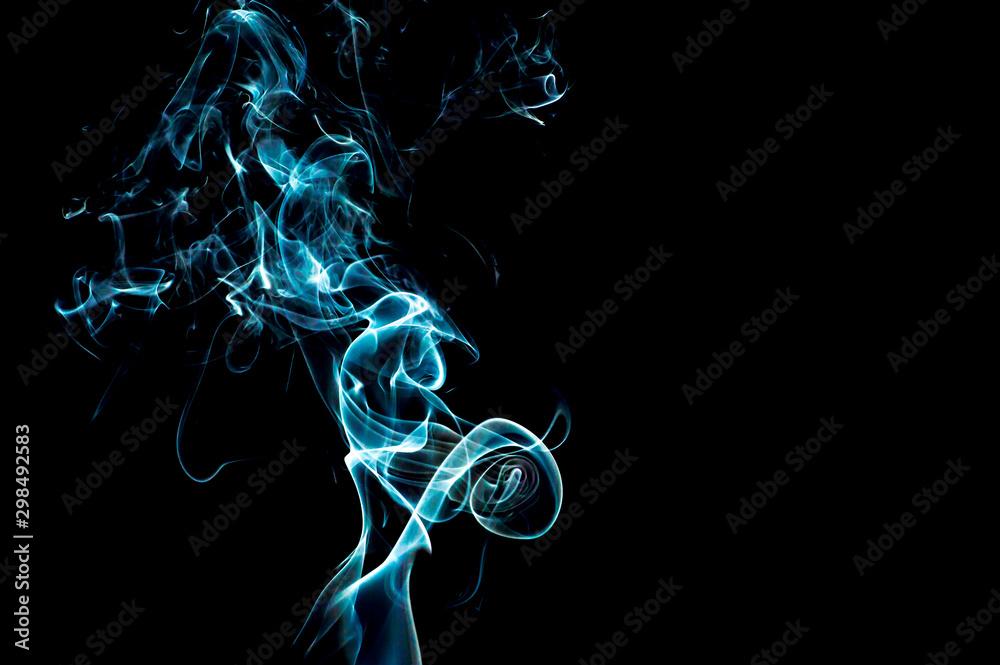 Obraz premium Smoke on a black background. Abstraction.
