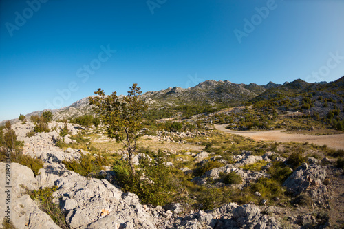 The rocky mountains of Croatia.