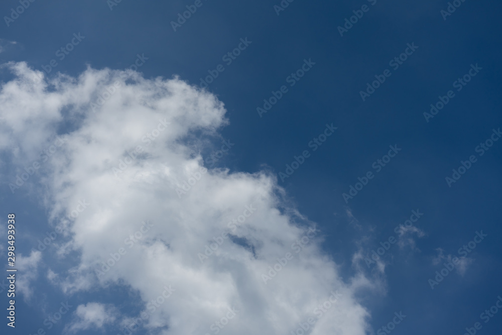 blue sky with white clouds