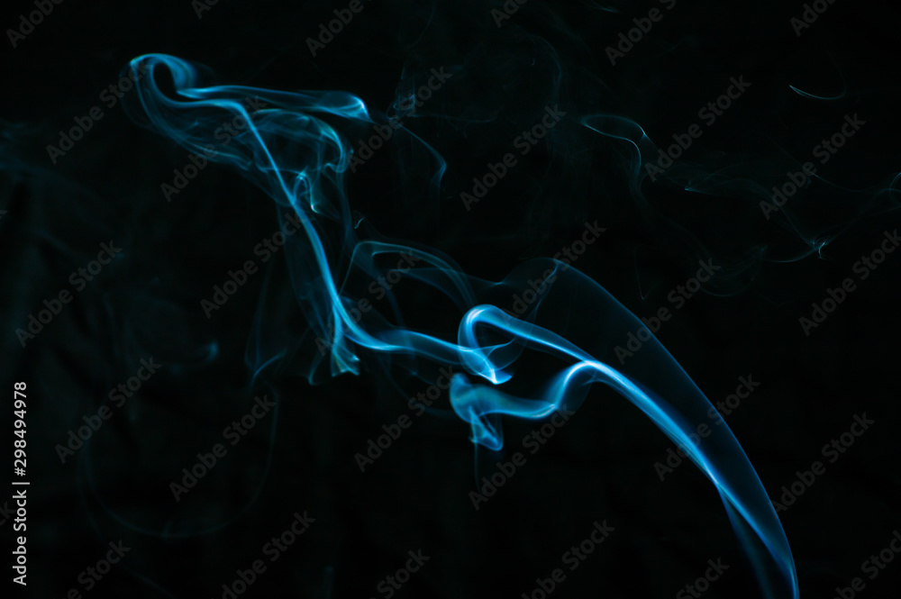 Fototapeta premium Smoke on a black background. Abstraction.