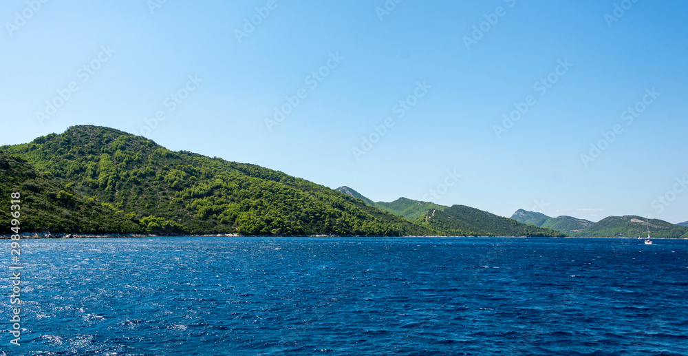 Croatia landscape and coastline.
