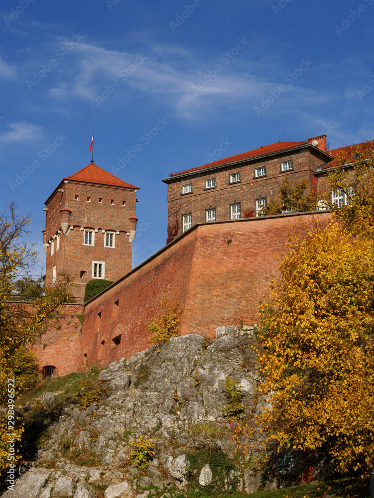 Obraz premium Wawel Castle as wonderful historic remain in Krakow