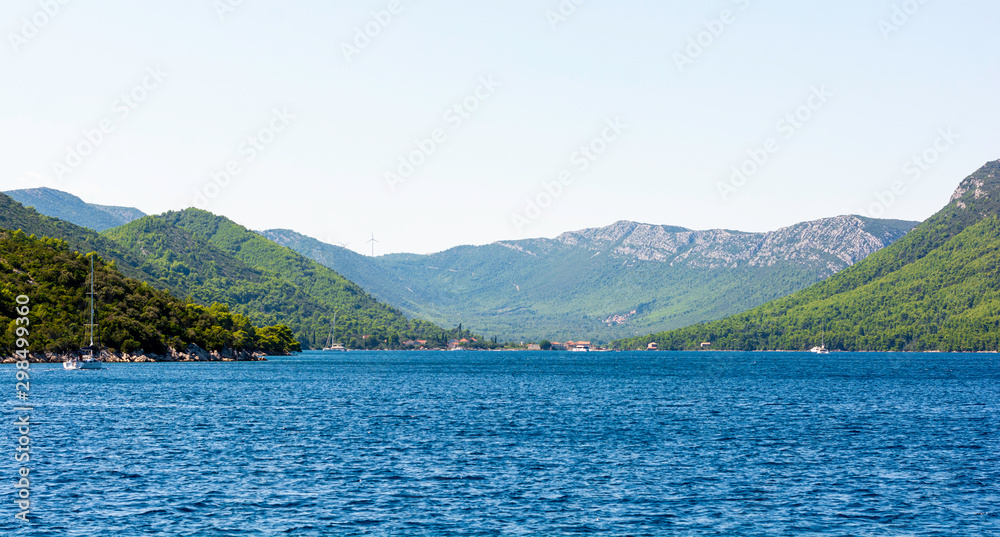 Croatia landscape and coastline.