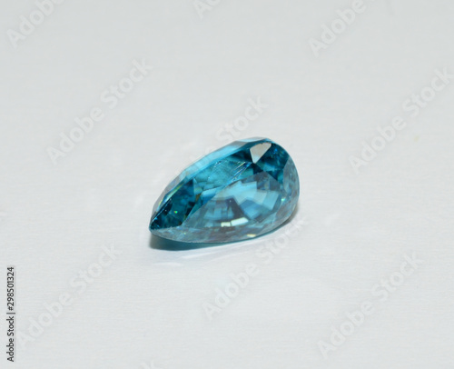 Zircon facet cut gemstones photo