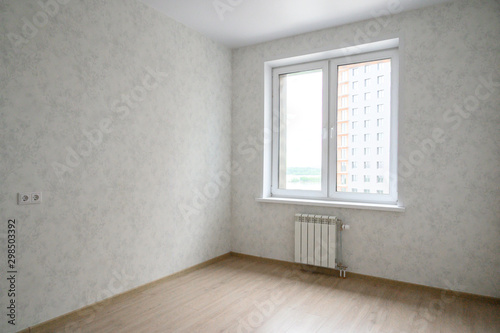 Russia  Moscow- June 10  2019  interior room apartment. standard repair decoration in hostel
