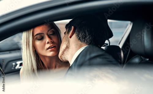 Couple in car