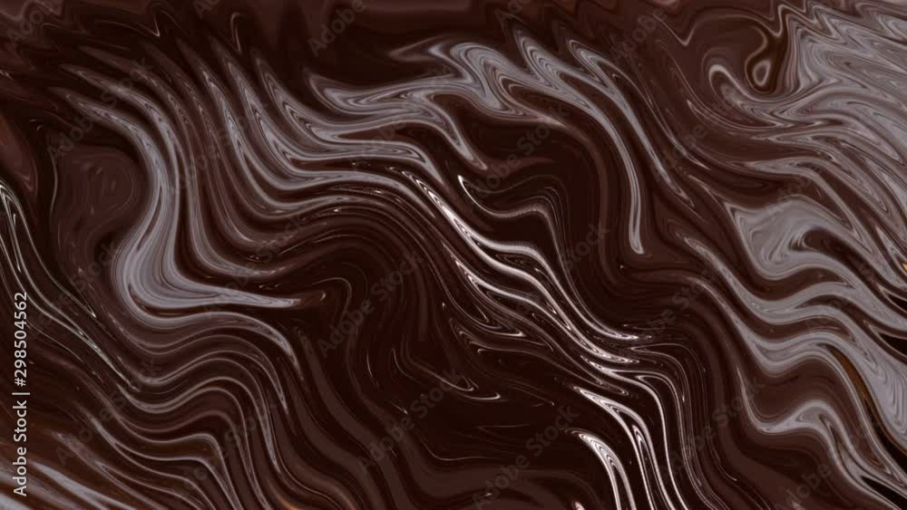 Abstract liquid wave background chocolate