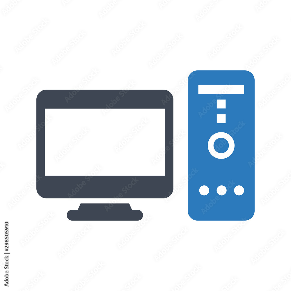 Desktop computer icon Desktop computer icon