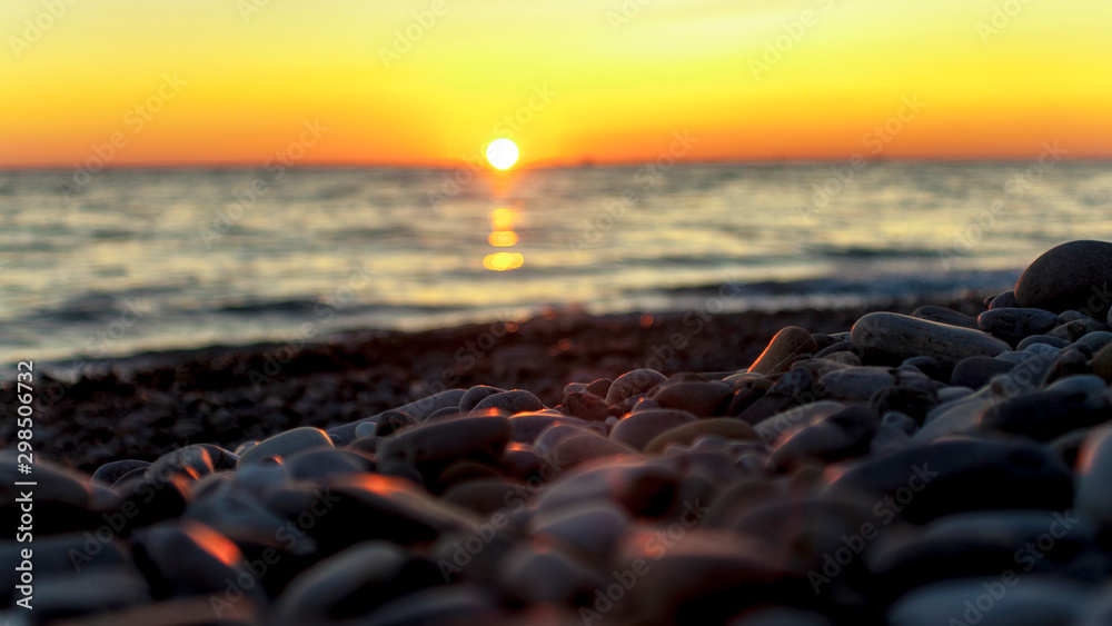 Obraz premium sunset on the beach