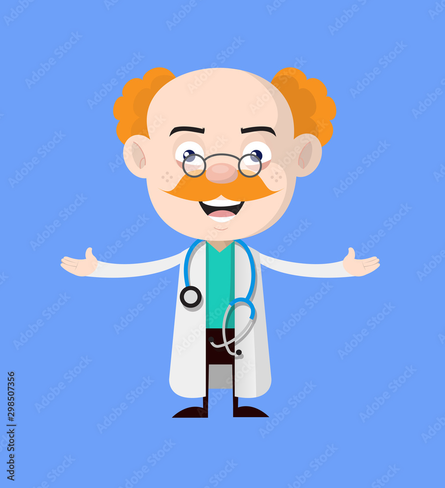 Medical Professional Doctor - Standing in Presenting Pose