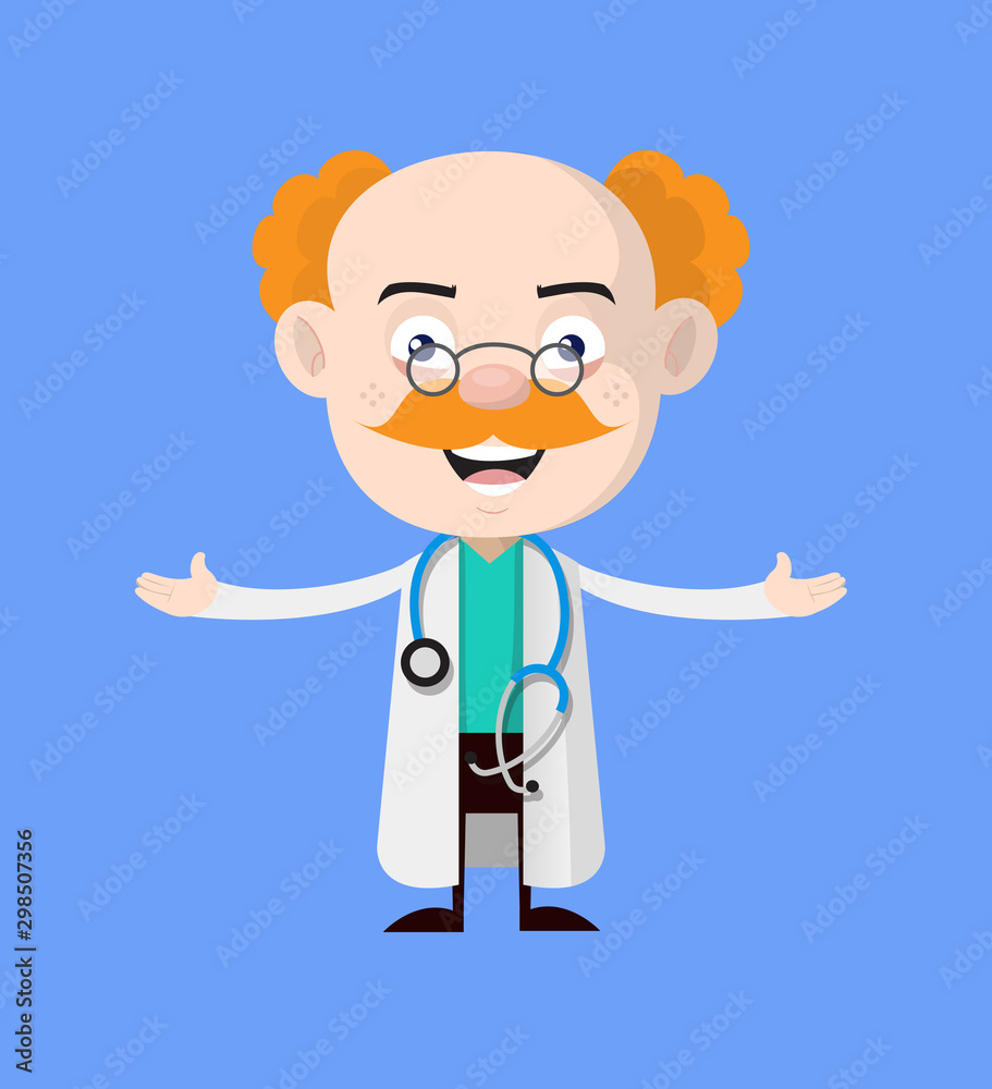 Medical Professional Doctor - Standing in Presenting Pose Medical Professional Doctor - Standing in Presenting Pose