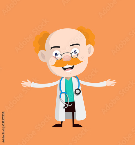 Medical Professional Doctor - In Cheerful Pose