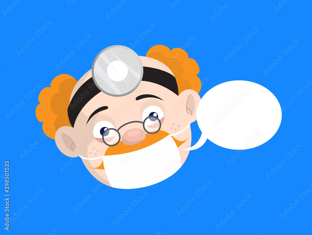 Medical Professional Doctor - with Speech Bubble