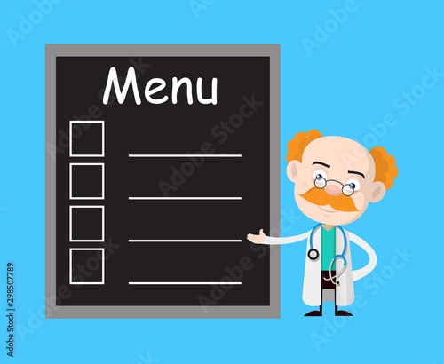 Medical Professional Doctor - Presenting Menu List