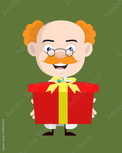 Medical Professional Doctor - Presenting a Gift Box