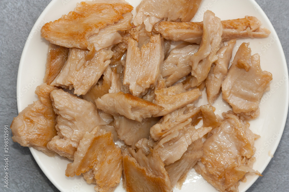 Plant based meat. Fried chicken made of soy. Plant based meat. Fried chicken made of soy.