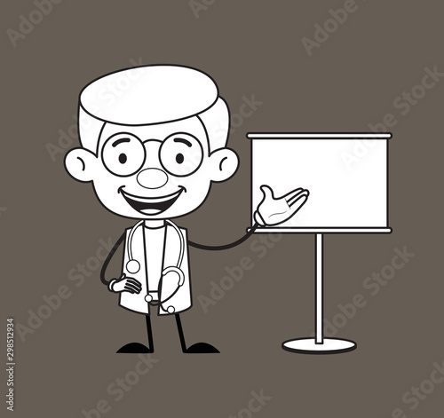 Gynecologist Doctor - Showing on White Board