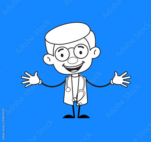 Gynecologist Doctor - In Cheerful Pose