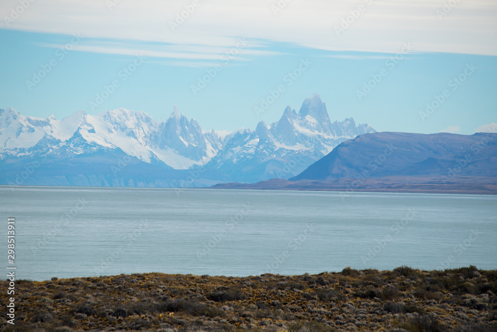 Lake Viedma with Mount Fitzroy in the background, National Park de los Glaciares, Argentina