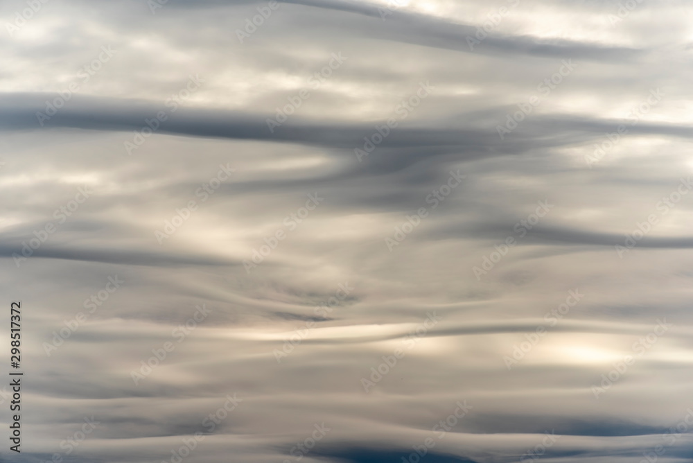 Incredible sky pattern during a weather change as an abstract background.