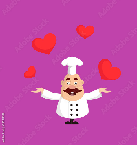 Fat Funny Chef - Presenting Hearts