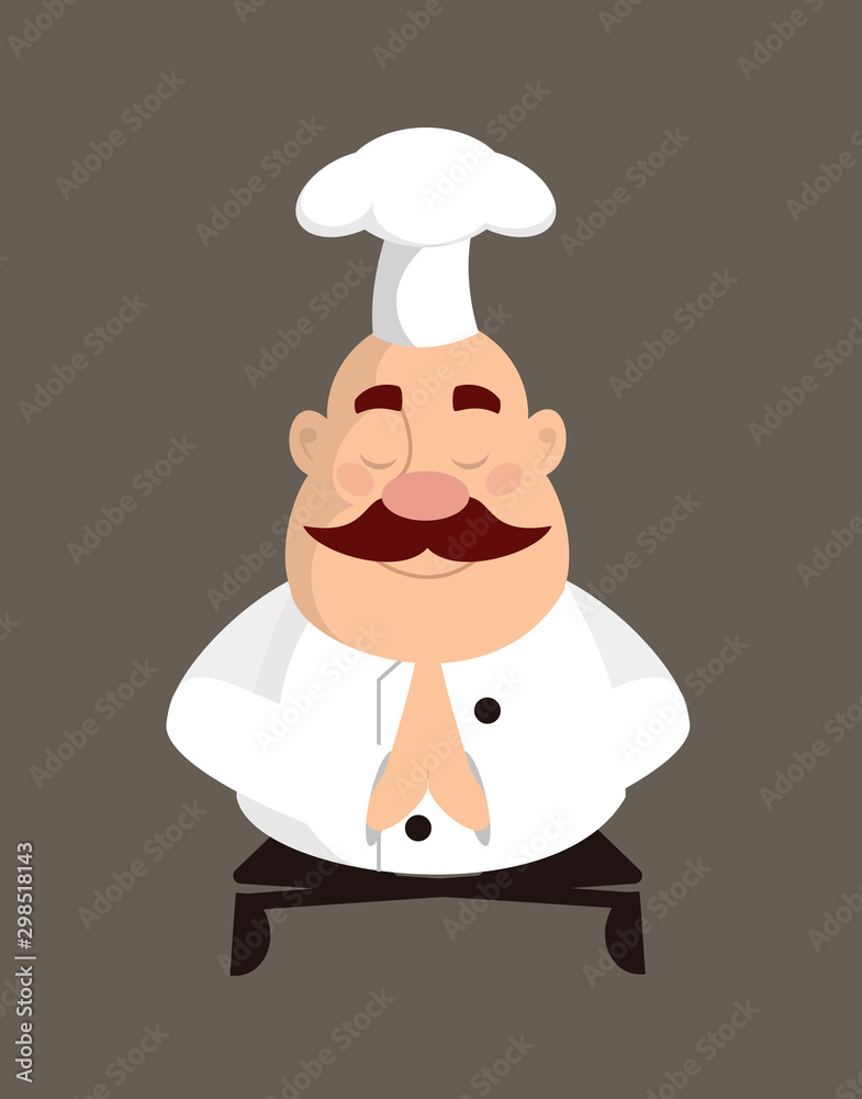 Fat Funny Chef - Sitting and Praying Fat Funny Chef - Sitting and Praying