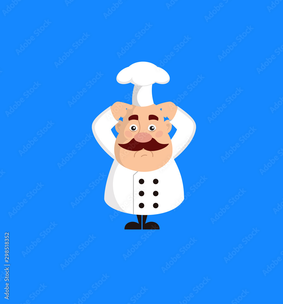 Fat Funny Chef - Worried Fat Funny Chef - Worried