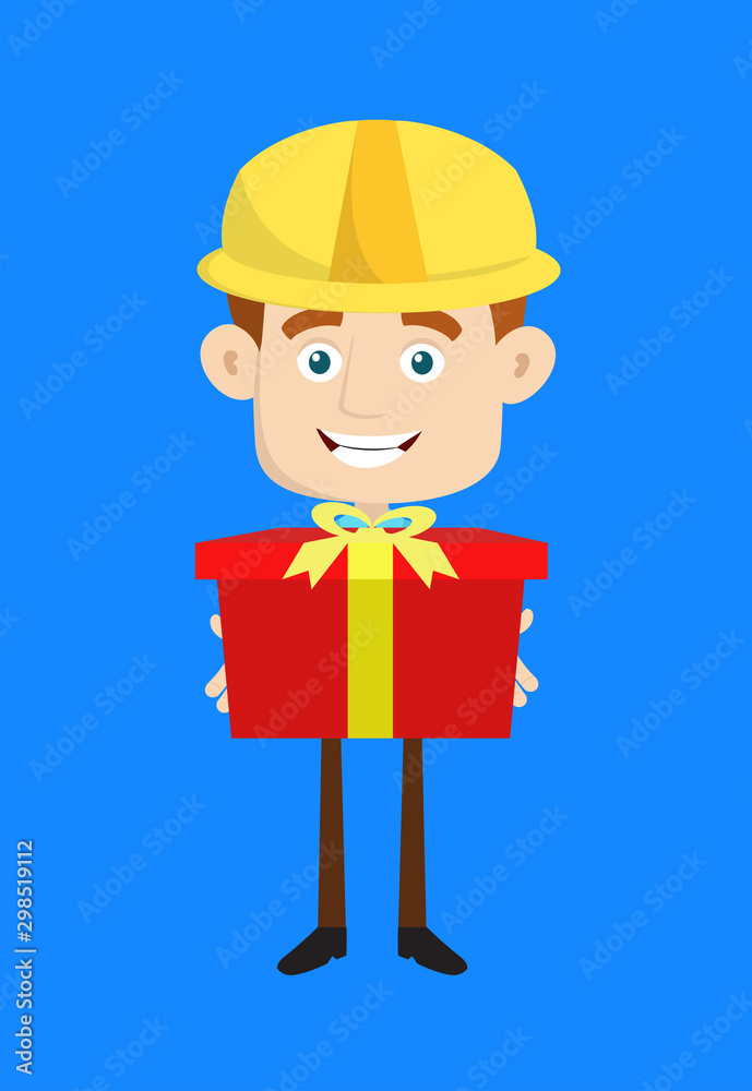 Engineer Builder Architect - Presenting a Gift Box