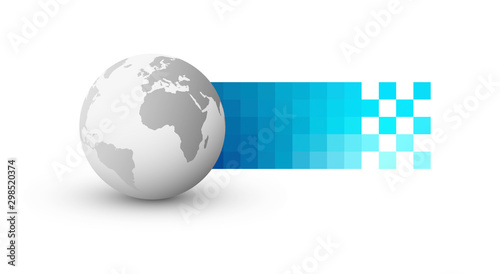 pianeta, digitale, informatica, pixel	
