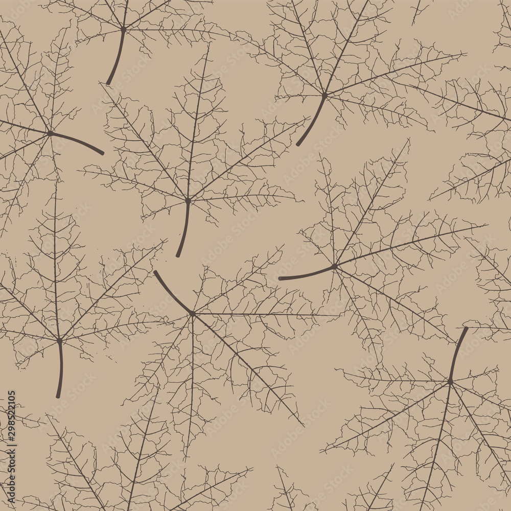 Obraz premium beautiful autumn leaves seamless pattern