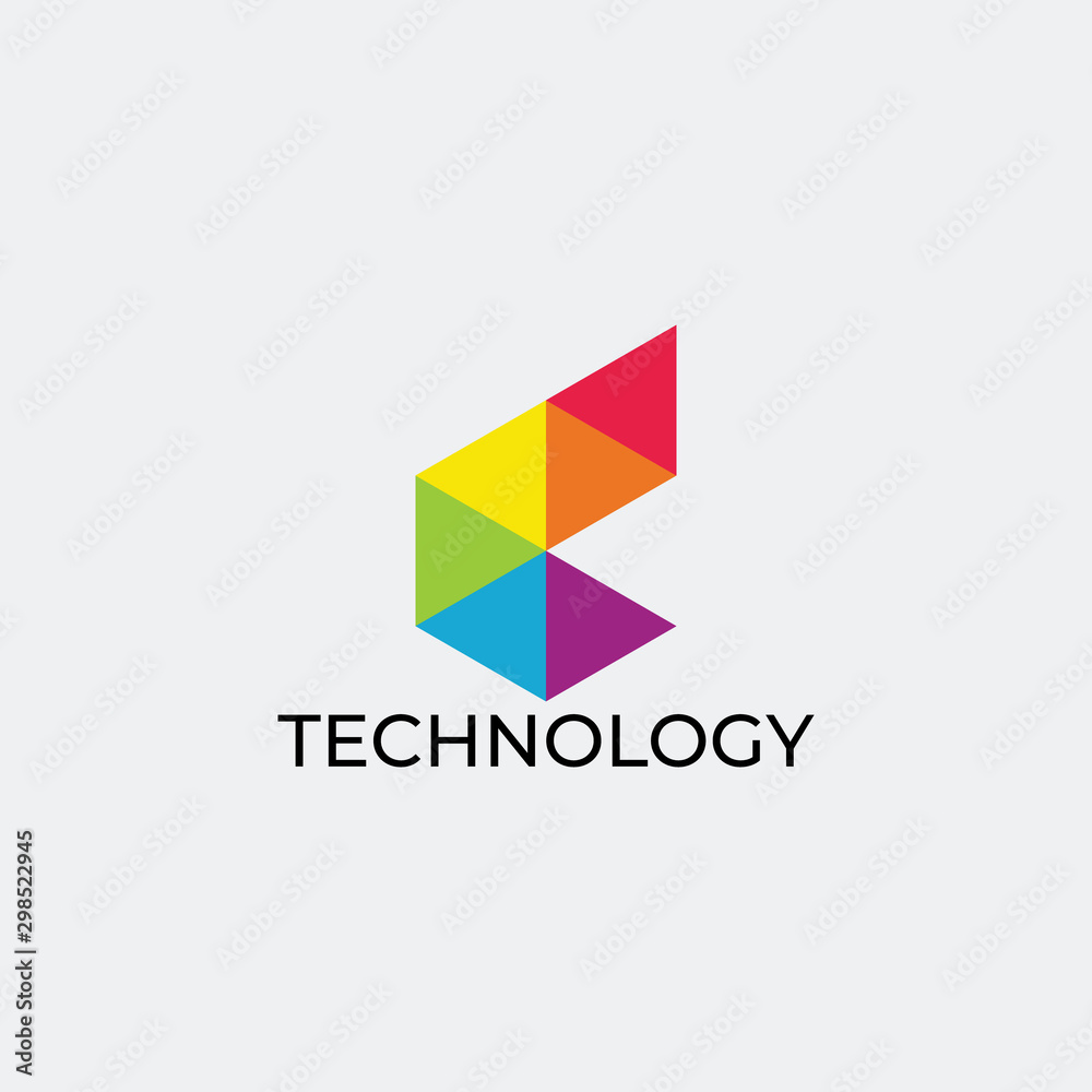 Abstract technology logo template. Colorfull, Gradient. Abstract technology logo template. Colorfull, Gradient.