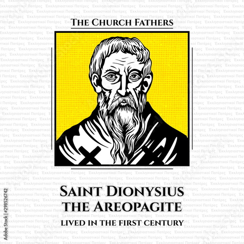 Saint Dionysius the Areopagite was a judge at the Areopagus Court in Athens, who lived in the first century. He was one of the first Athenians to believe in Christ. photo