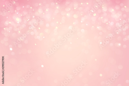 Abstract bokeh on peach background