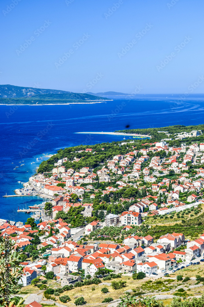 Cityscape of Bol, Brac island, Croatia.