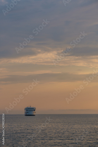Misty Morning as the Martha's Vineyard Ferry arrives in Vineyard Haven © John
