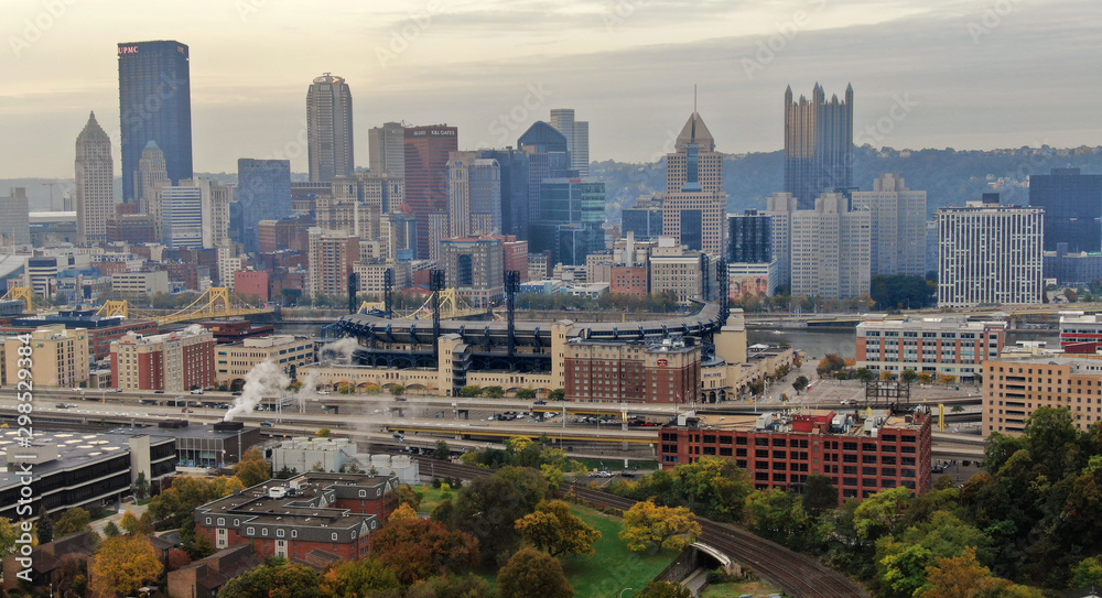 Pittsburgh morning skyline