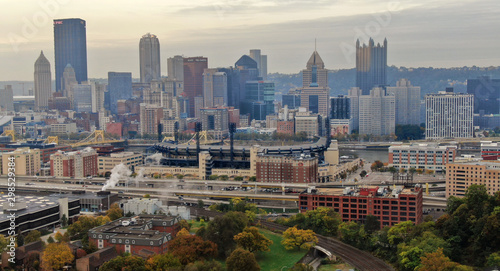 Pittsburgh morning skyline