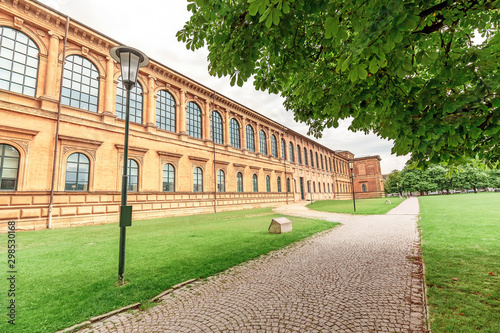 View of the old Pinakothek art gallery in Munich, Germany photo