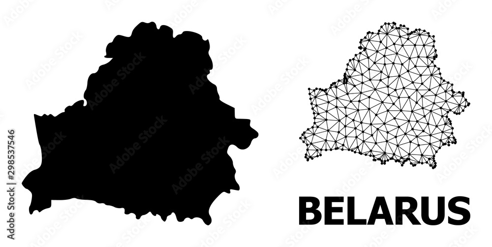 Solid and Network Map of Belarus