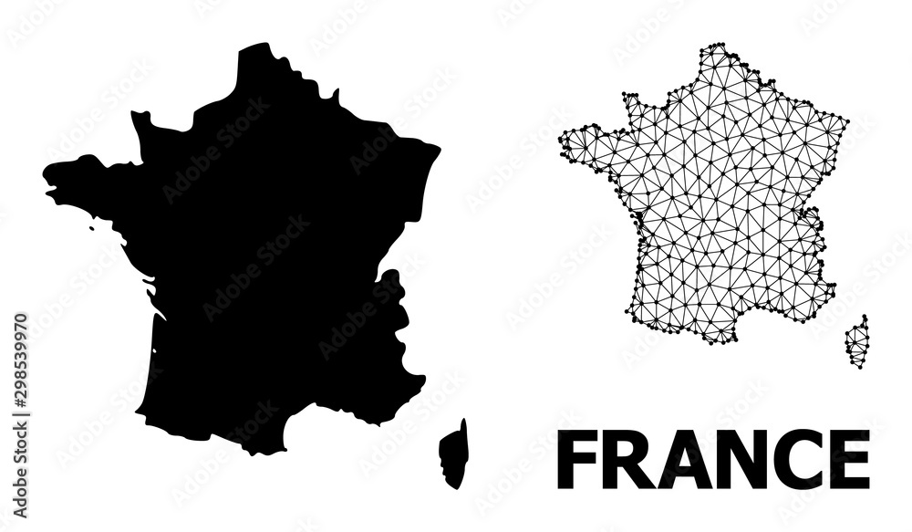 Solid and Carcass Map of France