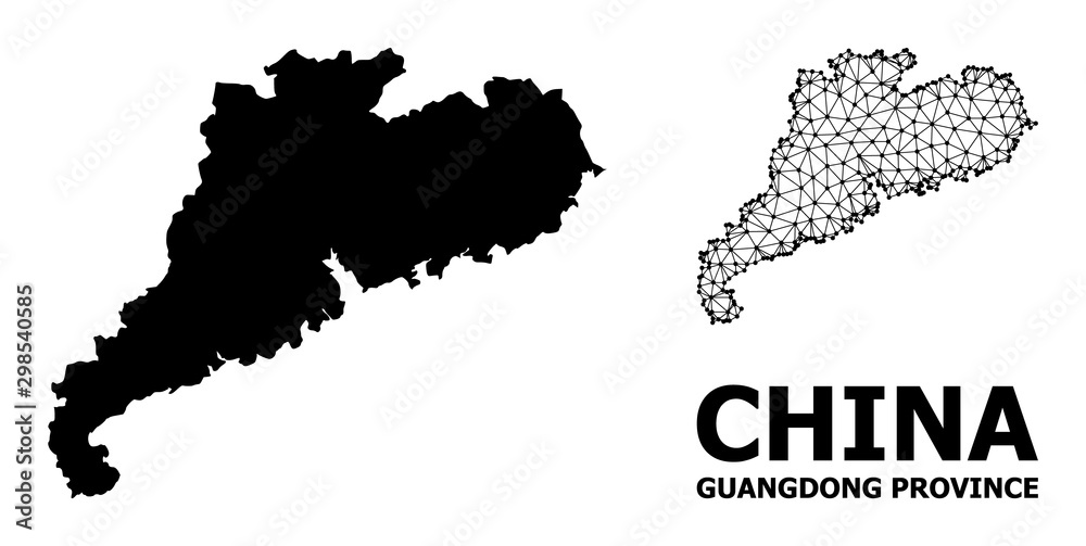 Solid and Carcass Map of Guangdong Province