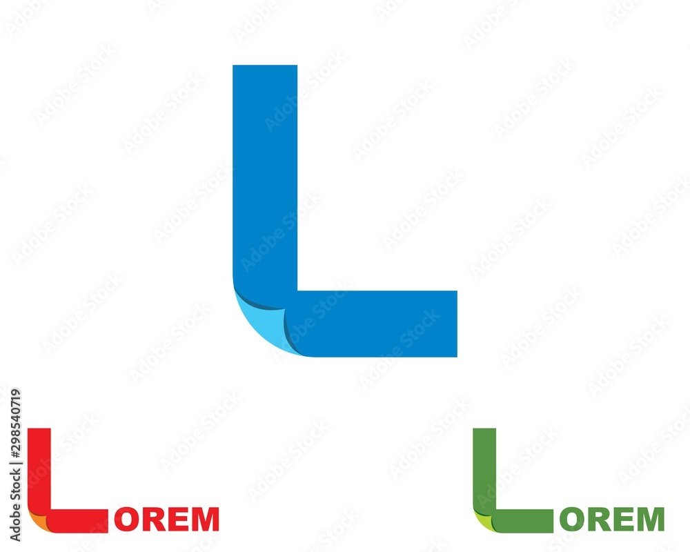L letter logo icon illustration vecto L letter logo icon illustration vecto