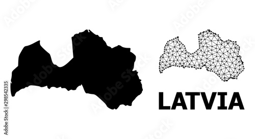 Solid and Carcass Map of Latvia