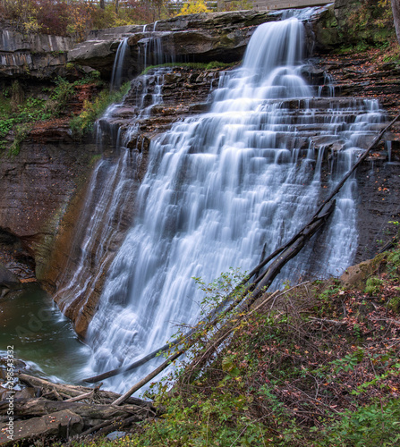 Cascading Falls in the Valley