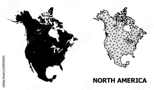 Solid and Carcass Map of North America