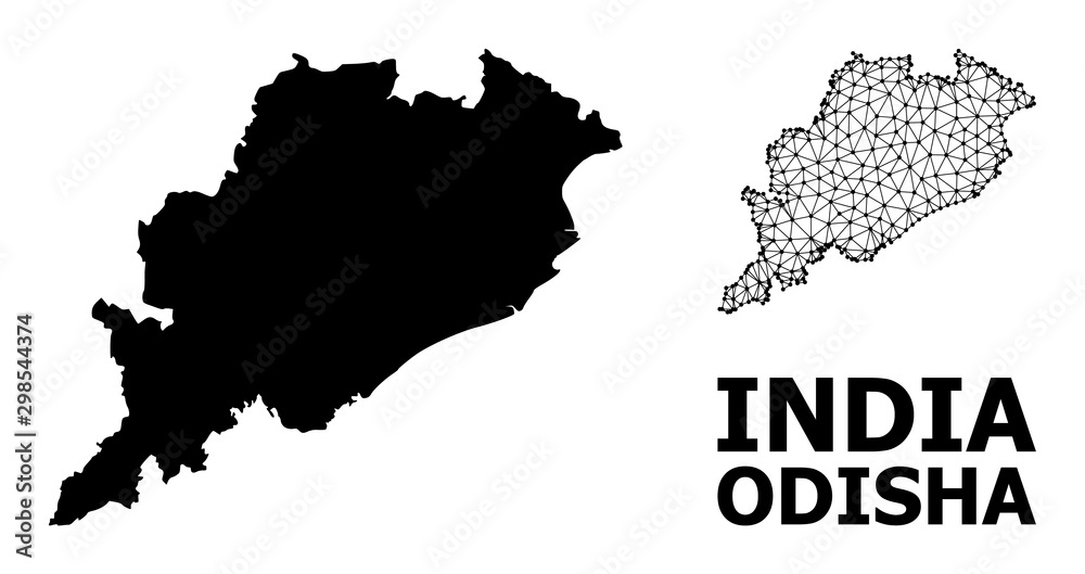 Solid and Network Map of Odisha State