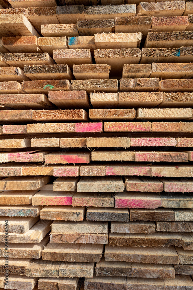 rhythmic composition of stacked wooden planks rhythmic composition of stacked wooden planks
