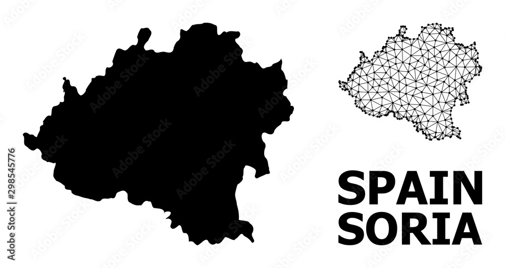 Solid and Network Map of Soria Province