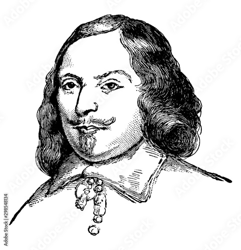 Edward Winslow, vintage illustration