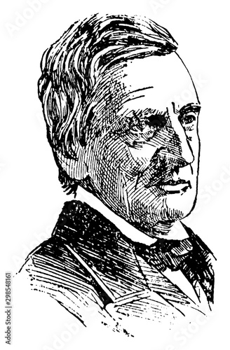 William M. Evarts, vintage illustration